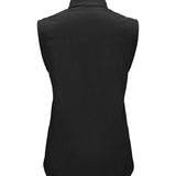Women's Professional Soft Shell High Collar Showerproof Bodywarmer - Black