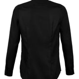 Women's Premium 100% Cotton Long Sleeve Blouse - Black