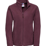 Women's Professional Shaped Fit Full Zip Fleece - Burgundy