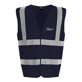 Cannington Nuclear College Unisex High Visibility Classic Reflective Waistcoat - Navy