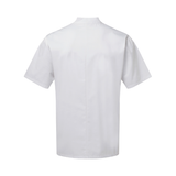 Cannington College Unisex Short Sleeve Chefs Jacket - White