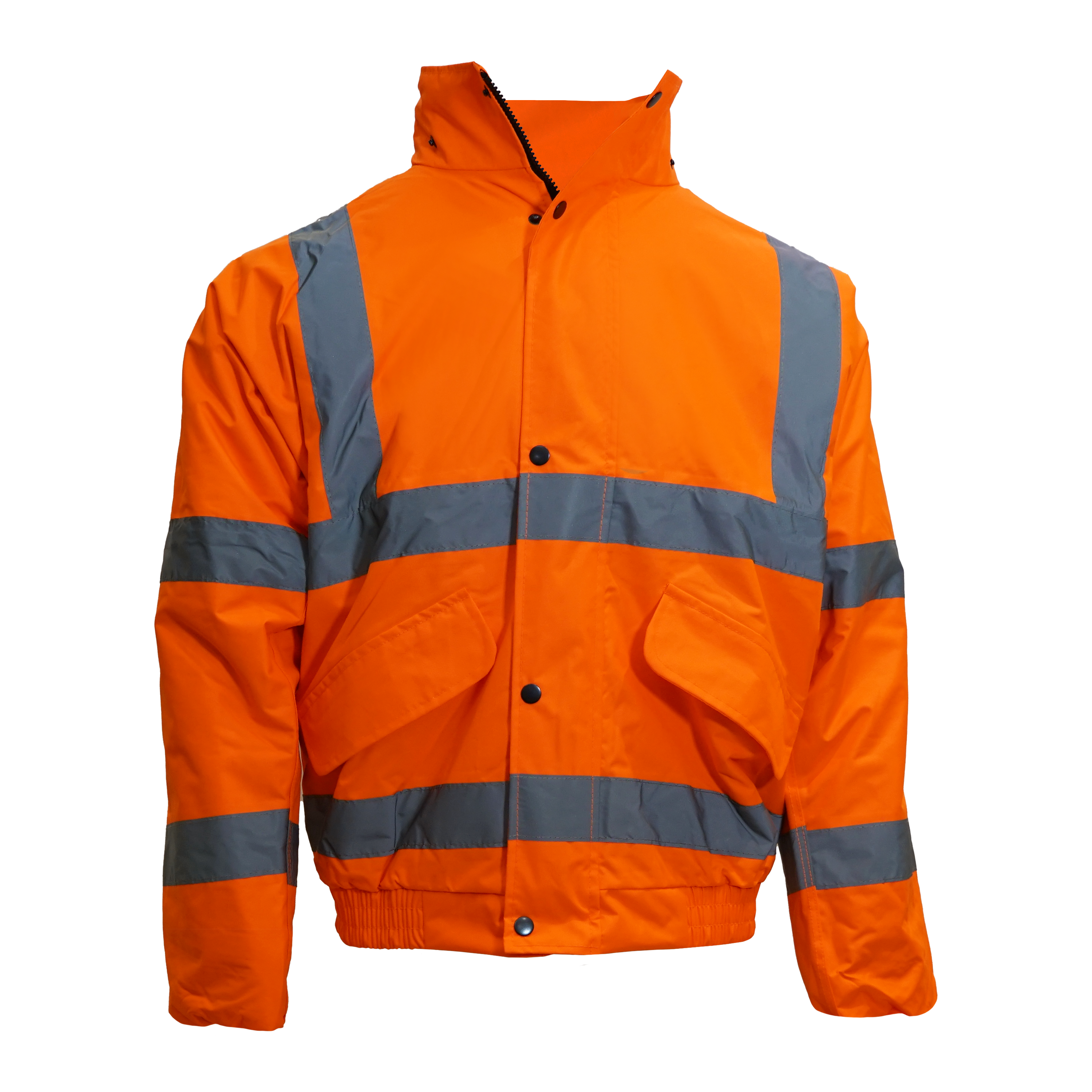 Unisex Professional High Visibility Waterproof Bomber Jacket Orange
