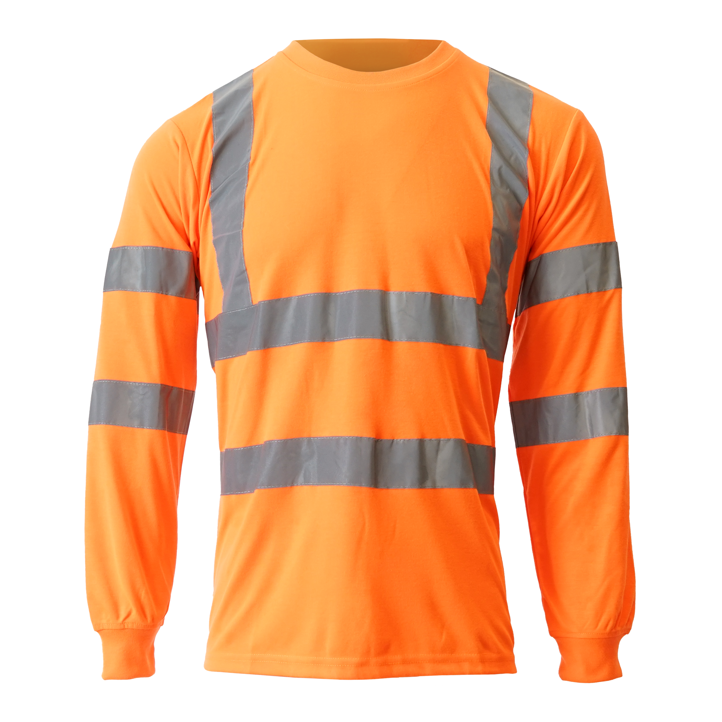 Men's Classic High Visibility Long Sleeve T-Shirt - Orange Men's Classic High Visibility Long Sleeve T-Shirt - Orange