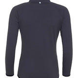 Women's Professional Matt Finish Quarter Zip Top - Charcoal & Black