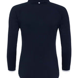 Women's Professional Matt Finish Quarter Zip Top - Navy & White
