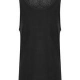 Men's Classic Scoop Neck Tri Blend Vest - Black