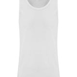 Men's Classic Scoop Neck Tri Blend Vest - White