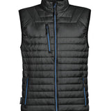 Men's Premium Thermal Showerproof Bodywarmer - Black & Blue