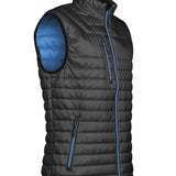 Men's Premium Thermal Showerproof Bodywarmer - Black & Blue