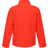 Men's Classic 2 Layer Wind Resistant Soft Shell Jacket - Red