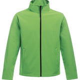 Men's Classic 2 Layer Wind Resistant Soft Shell Jacket - Green