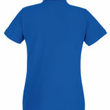 Women's Classic Cotton Short Sleeve Pique Polo Shirt - Royal Blue
