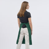 Unisex Professional Poly/Cotton Adjustable Bib Apron - Green