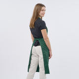 Unisex Professional Poly/Cotton Adjustable Bib Apron - Green
