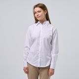 Women's Professional Long Sleeve Breathable Poplin Blouse - White