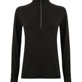 Women's Professional Quarter Zip Performance Top - Black