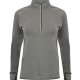 Women's Professional Quarter Zip Performance Top - Grey