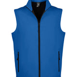 Men's Professional Soft Shell High Collar Showerproof Bodywarmer - Royal Blue