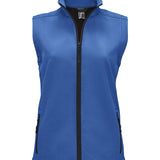 Women's Professional Soft Shell High Collar Showerproof Bodywarmer - Royal Blue