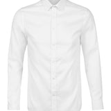 Men's Premium 100% Cotton Long Sleeve Shirt - White