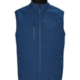 Men's Professional Recycled Soft Shell Waterproof Bodywarmer - Blue