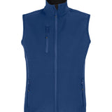 Women's Professional Recycled Soft Shell Waterproof Bodywarmer - Blue