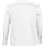 Men's Professional Semi-Cut Away Collar Long Sleeve Shirt - White