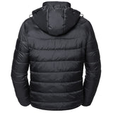 Men's Premium Windproof & Breathable Hooded Padded Jacket - Black