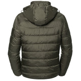 Men's Premium Windproof & Breathable Hooded Padded Jacket - Dark Olive