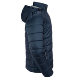 Men's Premium Windproof & Breathable Hooded Padded Jacket - French Navy