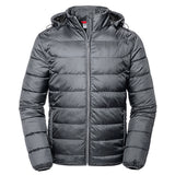 Men's Premium Windproof & Breathable Hooded Padded Jacket - Iron