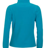 Women's Classic Full Zip Adjustable Fleece Jacket - Aqua