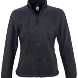 Women's Classic Full Zip Adjustable Fleece Jacket - Charcoal