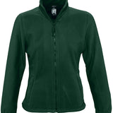 Women's Classic Full Zip Adjustable Fleece Jacket - Green