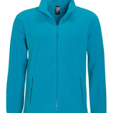 Men's Classic Full Zip Adjustable Fleece Jacket - Aqua