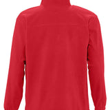 Men's Classic Full Zip Adjustable Fleece Jacket - Red