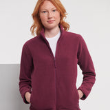 Women's Professional Shaped Fit Full Zip Fleece - Burgundy