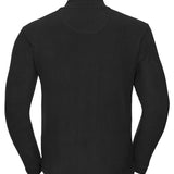 Men's Russell Zip Neck Micro Fleece - Black