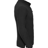 Men's Russell Zip Neck Micro Fleece - Black