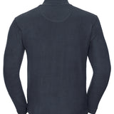 Men's Russell Zip Neck Micro Fleece - French Navy