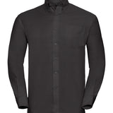 Men's Professional Long Sleeve Oxford Shirt - Black