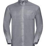 Men's Professional Long Sleeve Oxford Shirt - Silver