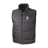 Bridgwater College Unisex Padded Bodywarmer - Black