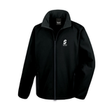 Bridgwater College Unisex Two Layer Soft Shell Jacket - Black