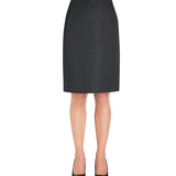 Women's Fully Lined Straight Cut Skirt - Charcoal