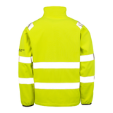 Cannington Nuclear College Two Layer Hi Vis Soft Shell Jacket - Yellow