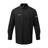 UCS Catering Team Men's Professional Long Sleeve Breathable Poplin Shirt - Black