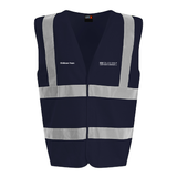 UCS Childcare Team Unisex High Visibility Classic Reflective Waistcoat - Navy