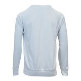 Classic Lightweight Crew Neck Raglan Style Cotton Sweatshirt - White