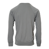 Classic Lightweight Crew Neck Raglan Style Cotton Sweatshirt - Heather Grey